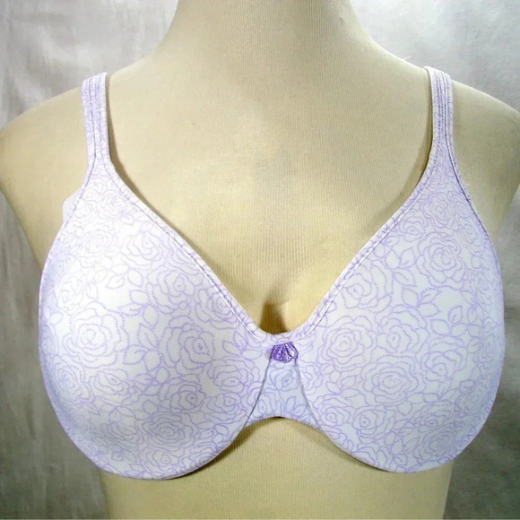 40DD Bali 3383‎ Passion For Comfort Underwire Bra Lavender Floral NWT - Picture 7 of 12